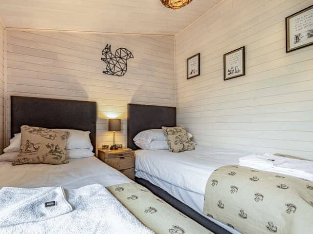 Twin bedroom | Lavender Lodge, Mercia Marina, Willington