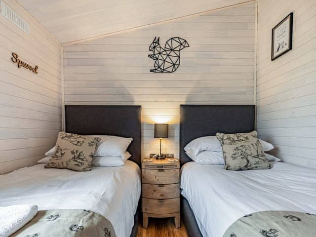 Twin bedroom | Lavender Lodge, Mercia Marina, Willington