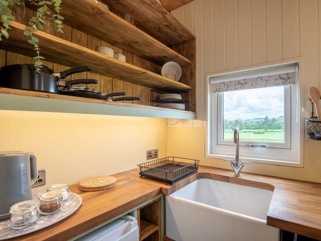 Kitchen area | Foxglove - Meadows Huts, Parwich, near Ashbourne