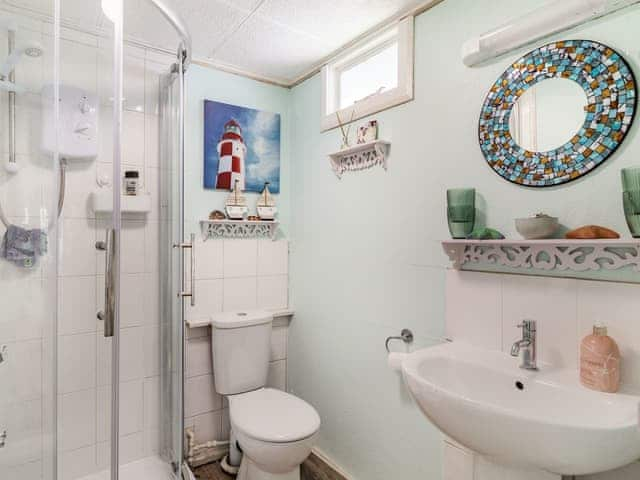 Shower room | Bluebird Chalet - The Links Chalet Park, Mundesley, near North Walsham