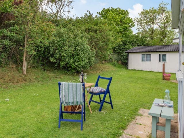 Sitting-out-area | Bluebird Chalet - The Links Chalet Park, Mundesley, near North Walsham