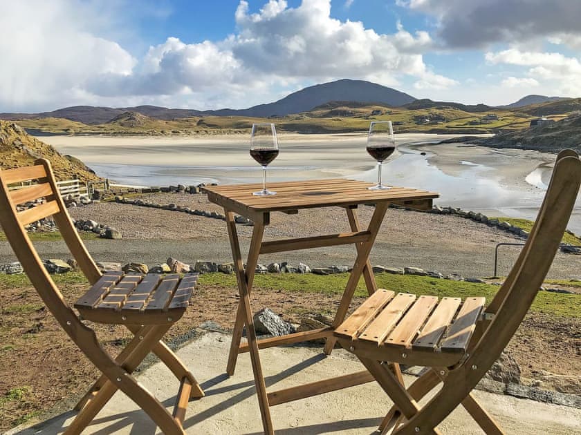 Sitting-out-area | Hebridean Hideaways- Carnish Byre - Hebridean Hideaways, Carnish