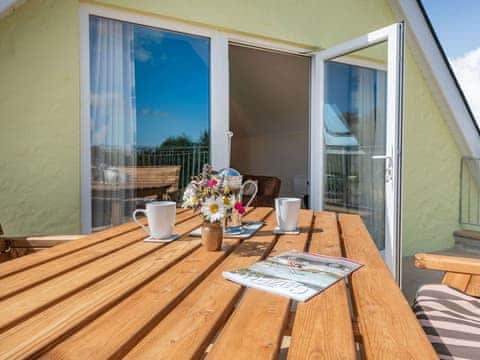 Balcony | Penceunant - Brynllin Holiday Cottages, Bwlch-Llan, near Aberaeron