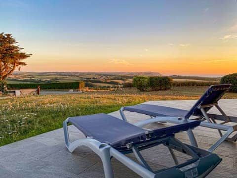 Outdoor area | The View - Wooldown Holiday Cottages, Marhamchurch, near Bude