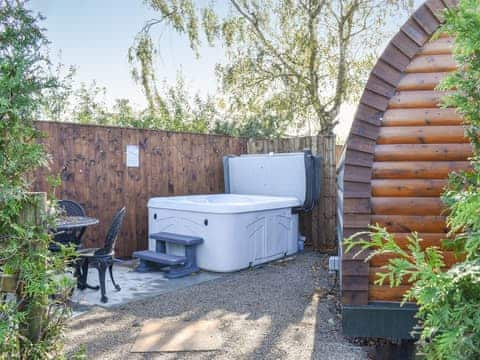 Hot tub | Privet Pod - Stuarts Farm, Lathom, near Southport