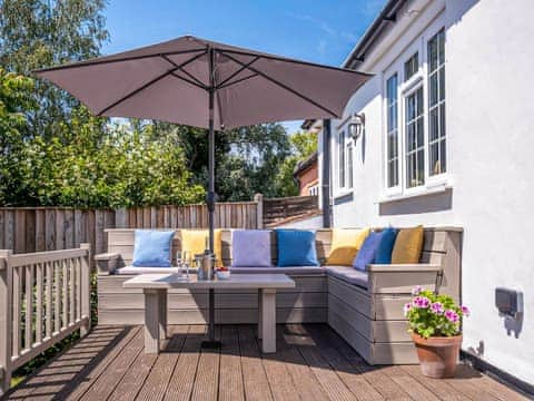 Sitting-out-area | Laurel Cottage, Blyford, near Halesworth