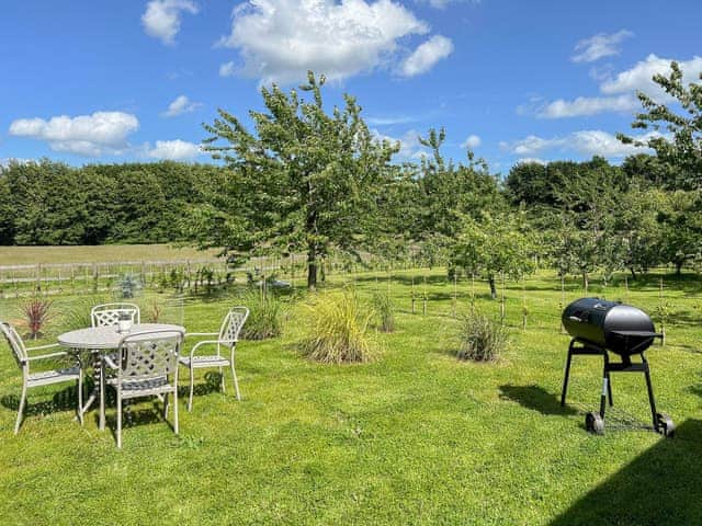 Garden | Snowdrop Lodge - Chicken Shed Lodges, Ashford