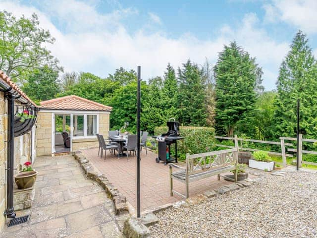 Outdoor area | Benchmark Cottage, Glaisdale