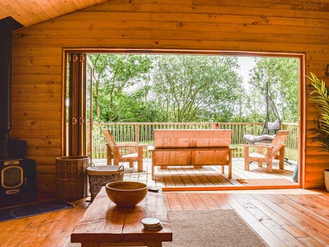 Living area | The Cabin - Lower Whitsleigh Farm, Roborough, near Winkleigh