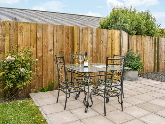 Patio | The Den - North End Cottages, Longhougton, near Craster