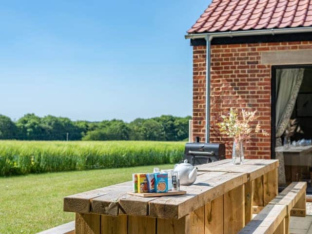 Outdoor area | Ilsley Farm Barns- The Partridge - Ilsley Farm Barns, East Ilsley, near Newbury