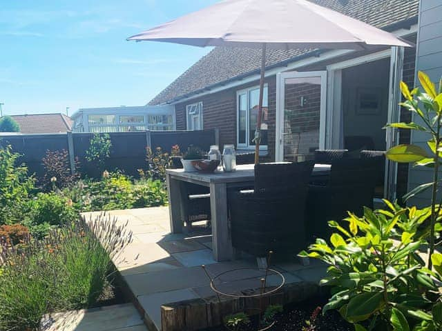 Sitting-out-area | Holland Beach Bungalow, Clacton on Sea