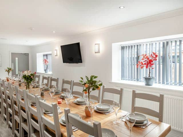 Dining room | Tower Hill Grange - Seats Hill Leisure Ltd, Great Hatfield, near Hornsea