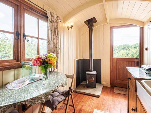 Living area | The Nuthatch - Longwool Shepherds Huts, Old Woodhall