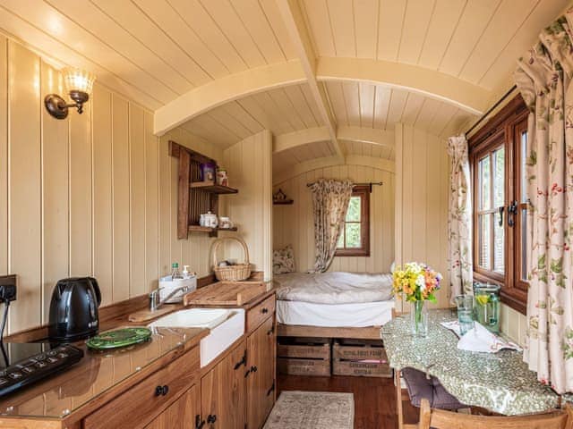 Living area | The Nuthatch - Longwool Shepherds Huts, Old Woodhall