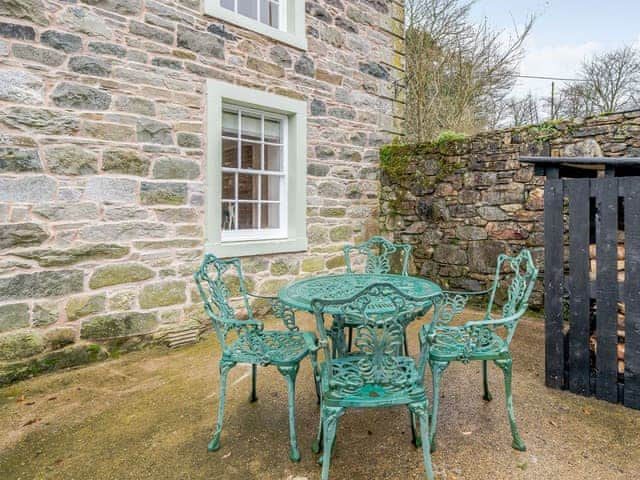 Sitting-out-area | Branthwaite Cottage, Caldbeck Fells