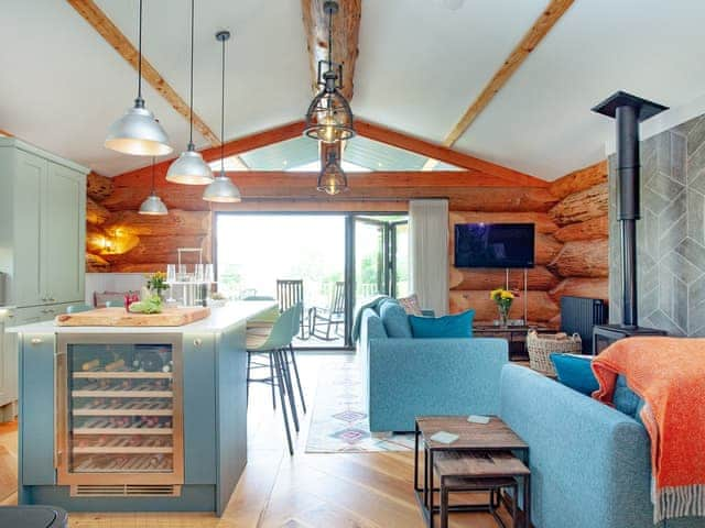 Open plan living space | Frankaborough Lodge - Frankaborough, Lifton