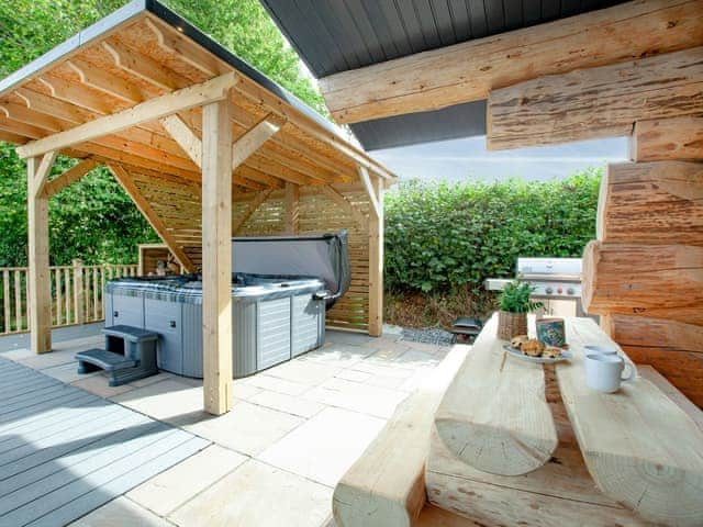 Hot tub | Frankaborough Lodge - Frankaborough, Lifton