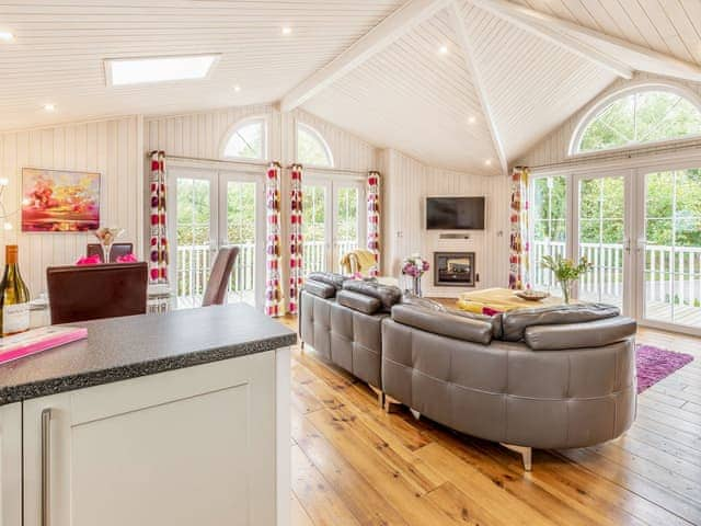 Open plan living space | Bay Tree Lodge, Willington, near Derby