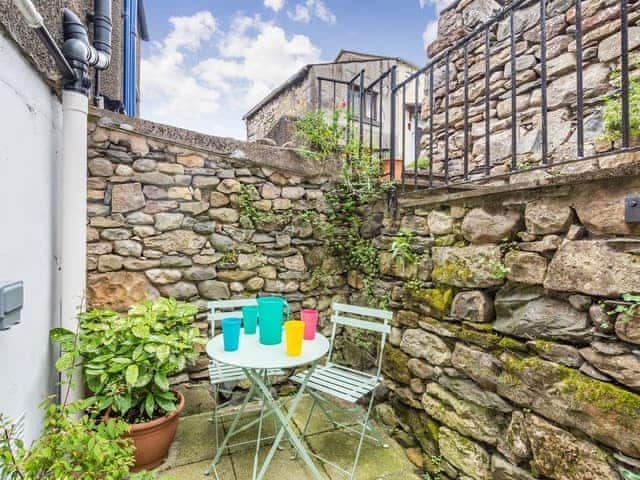 Outdoor area | Quince Cottage, Flookburgh, near Grange-over-Sands