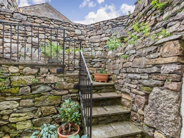 Outdoor area | Quince Cottage, Flookburgh, near Grange-over-Sands