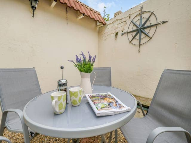 Outdoor area | Edwin Cottage, Amble by the Sea