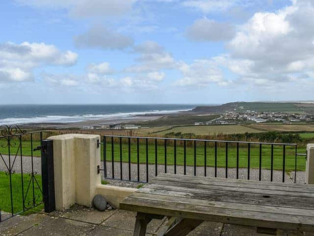 Outdoor area | Beach View, Widemouth Bay