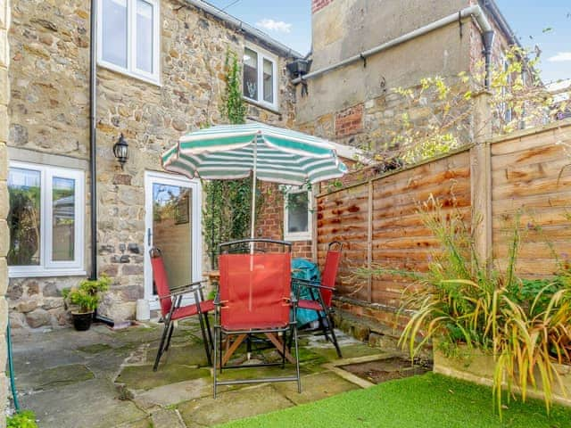 Outdoor area | Barbers Bolthole, Masham