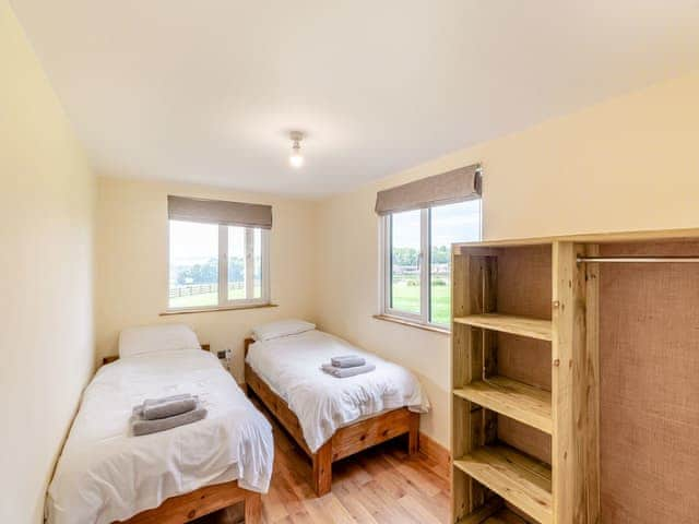 Twin bedroom | Breidden Lodge - Sweeney Farm Glamping, Sweeney, near Oswestry