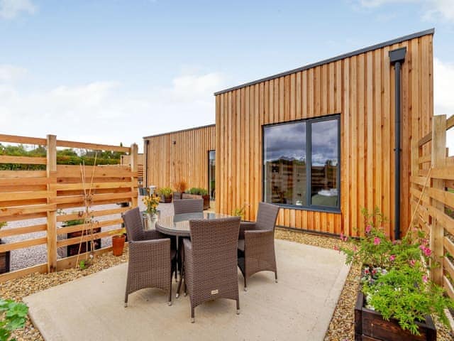 Patio | Buttercup Lodge - Meadow Lodges - Buttercup Lodge, Boothby Pagnell