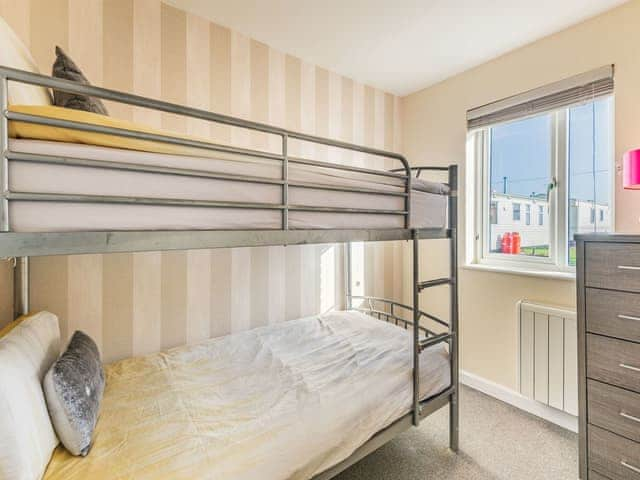 Bunk bedroom | Rainbow Bungalow 1 - Kings Caravan Park, Chapel St Leonards