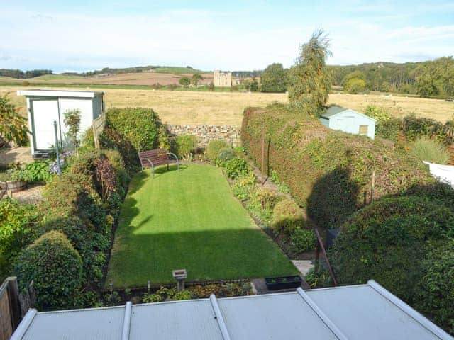 View over garden from upstairs | Pantiles Cottage, Belford