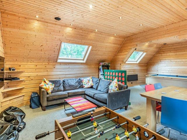 Upstais living room with games area | iLodges- iLodge Ultra - iLodges, Kenwick Park, near Louth