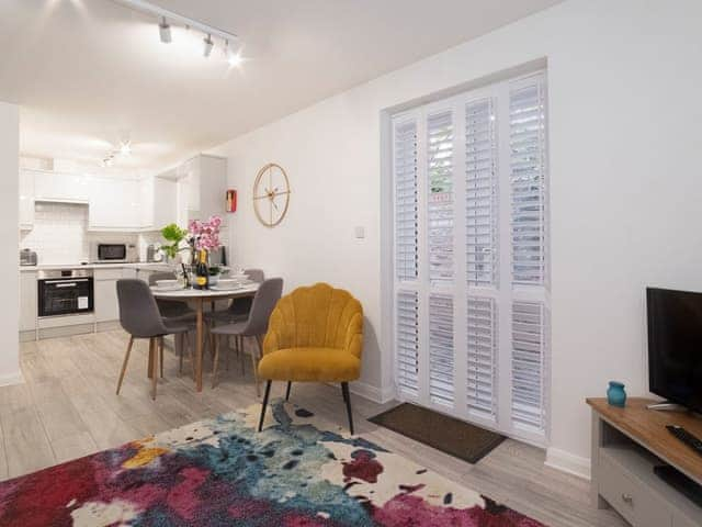 Open plan living space | Minsters Reach Apartment One - York Boutique Lets, York