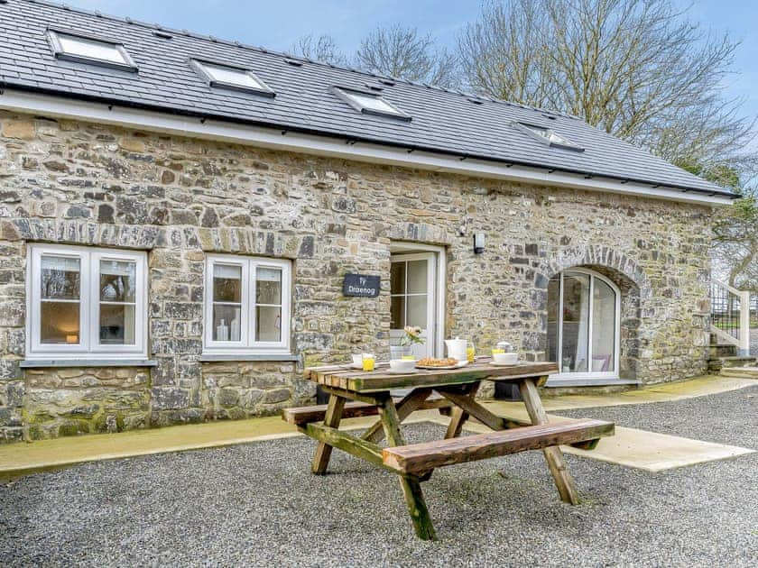 Outdoor area | Ty Draenog - Llwynwermod Cottages, Maen-y-groes, near New Quay