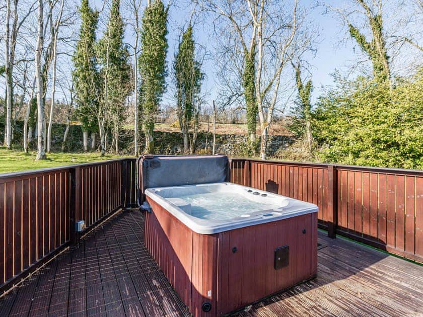 Hot tub | Birch Lodge 19 - Conifer Lodges, Newton Stewart