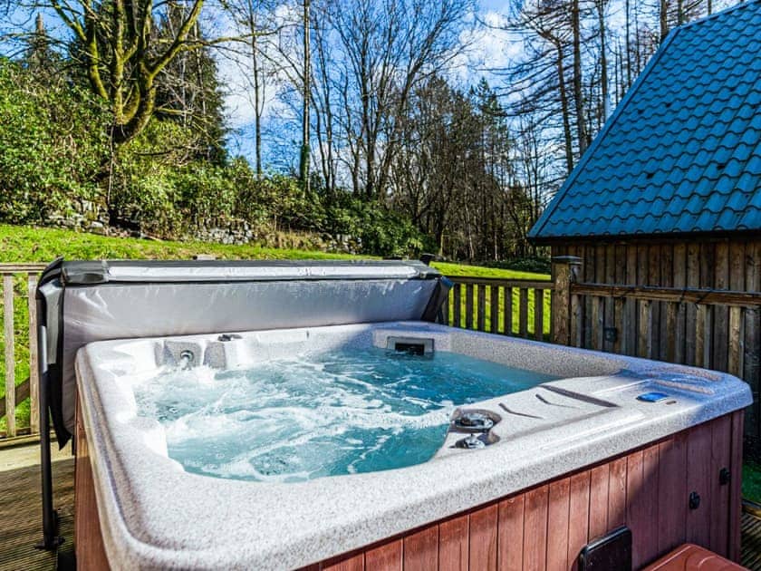 Hot tub | Lord Galloway Lodge 33 - Conifer Lodges, Newton Stewart