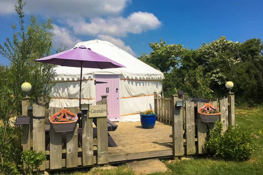 Lavender Yurt | Carnebo Holiday Barns, Perranporth