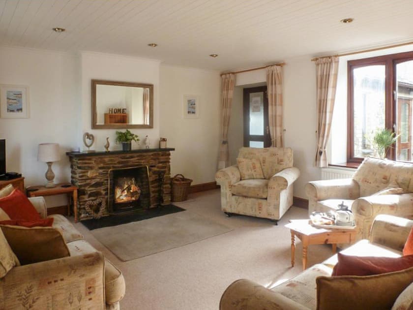 Living room | Penty Rosen - Rescorla Farm Cottages, Mevagissey, near St. Austell