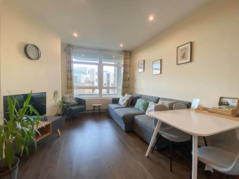 Open plan living space | 49 Purely County Square - Purely Holidays, Ashford