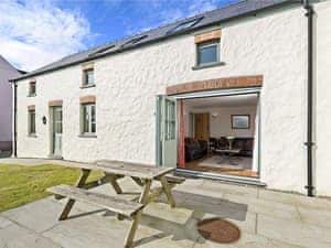 Patio | West Barn - Penpistyll Rural Retreats, Dwrbach, near Fishguard
