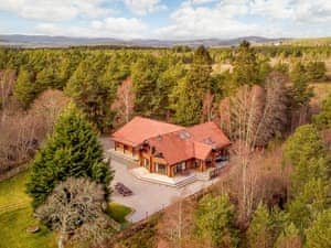 Mountain Bear Lodge aerial view | Mountain Bear Lodge, Nethy Bridge, near Aviemore