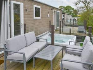 Outdoor area | Unwind @37 - Unwind Lodges, Felton, near Morpeth