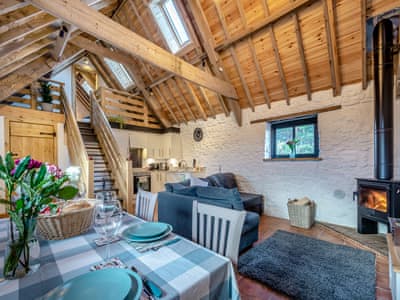 Open plan living space | Pippin - Dowlais Farm Holidays, Clevedon