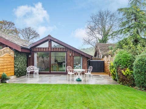 Patio | Lumberjack Lodge, Pateley Bridge