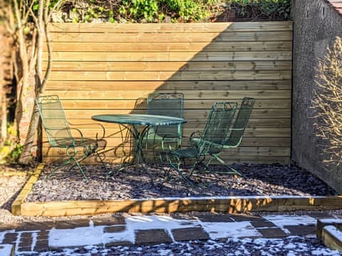 Sitting-out-area | Maisies Cottage, Wirksworth, near Matlock