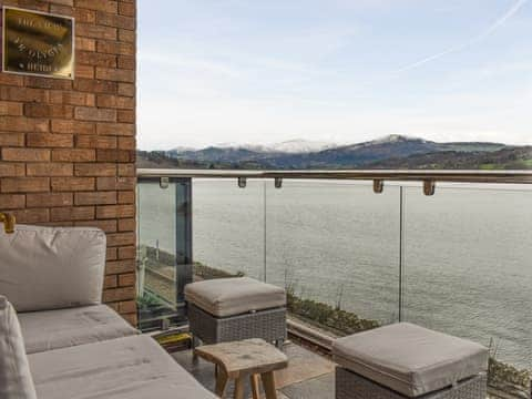 Terrace and view | The ViewYr Olygfa, Glan Conwy