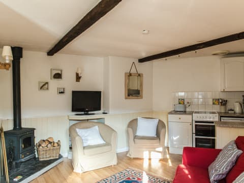 Open plan living space | The Linhay - Cheristow Farm Cottages, Hartland