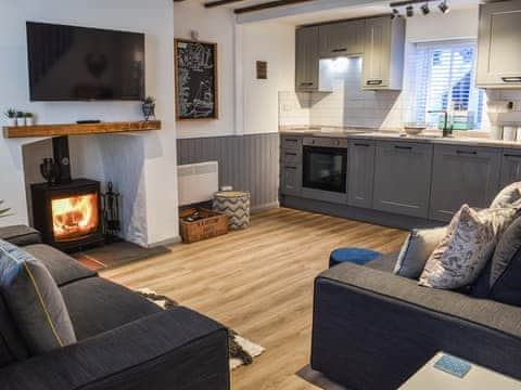 Open plan living space | Low Quay Cottage, Conwy