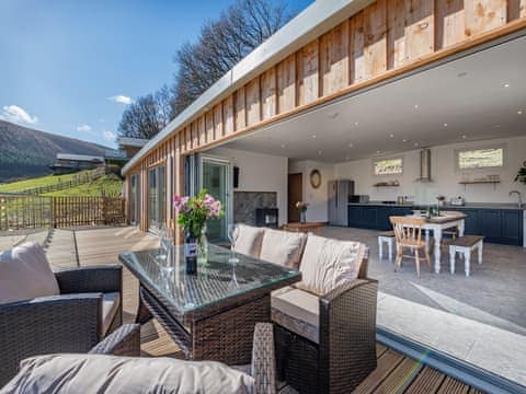 Outdoor area | Larchwood Lodge - Acre Luxury Lodges, Stanner, near Kington